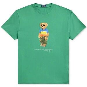 NWT Men's Polo Ralph Lauren Polo Bear T-Shirt - Green - Medium